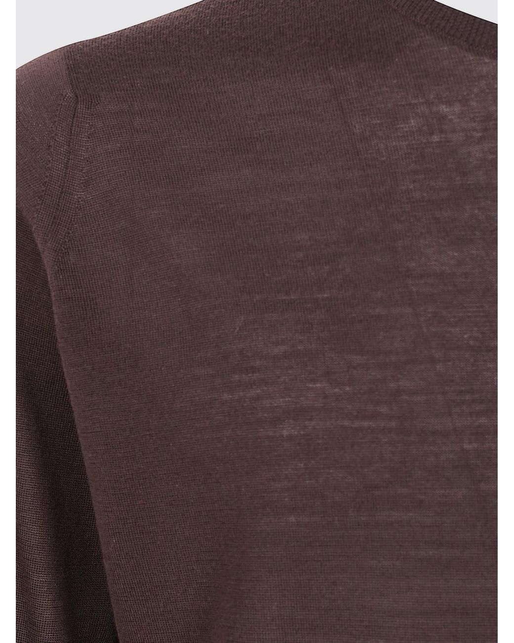 John Smedley Brown Crewneck Jumper for men