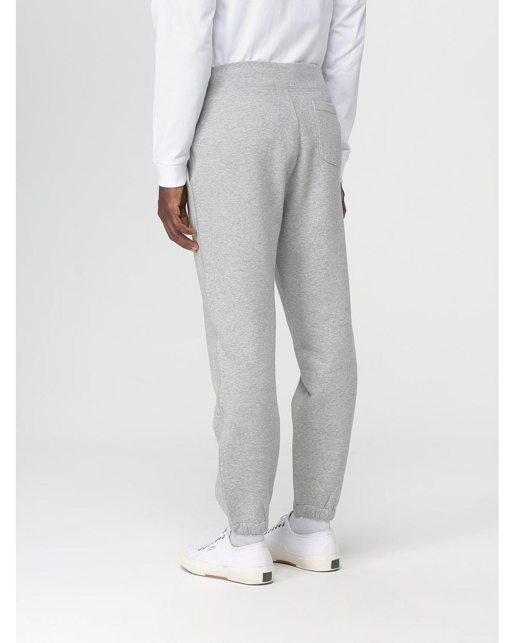 Polo Ralph Lauren Gray Cotton Blend Trousers for men