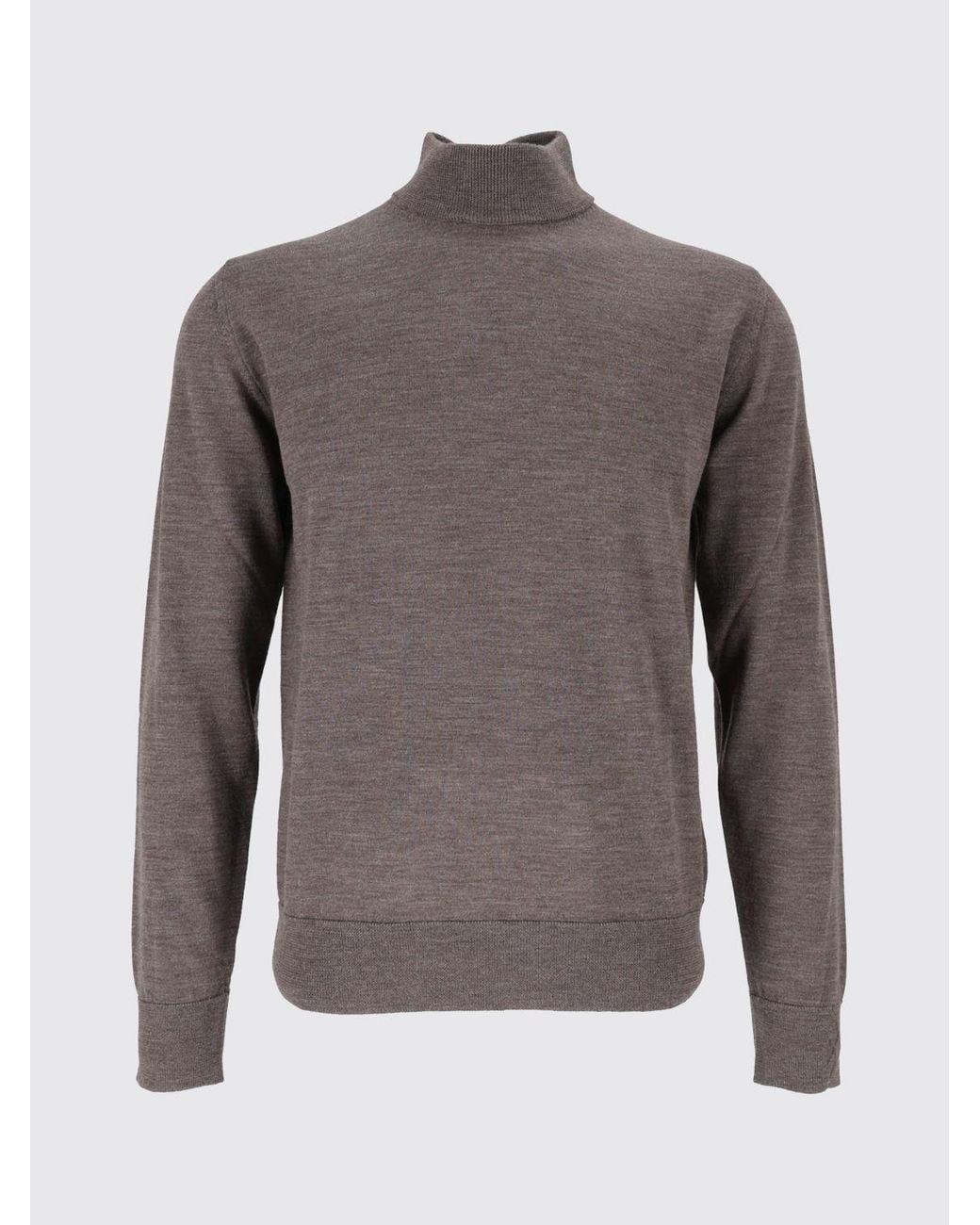 Ballantyne Purple Virgin Wool Long-Sleeved Turtleneck Sweater for men