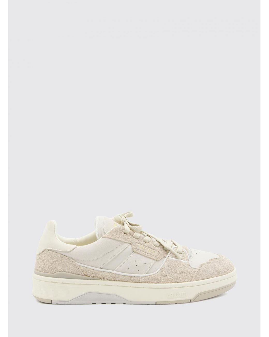 Axel Arigato White Clay Low Top Leather And Suede Sneakers With Mesh Inserts for men
