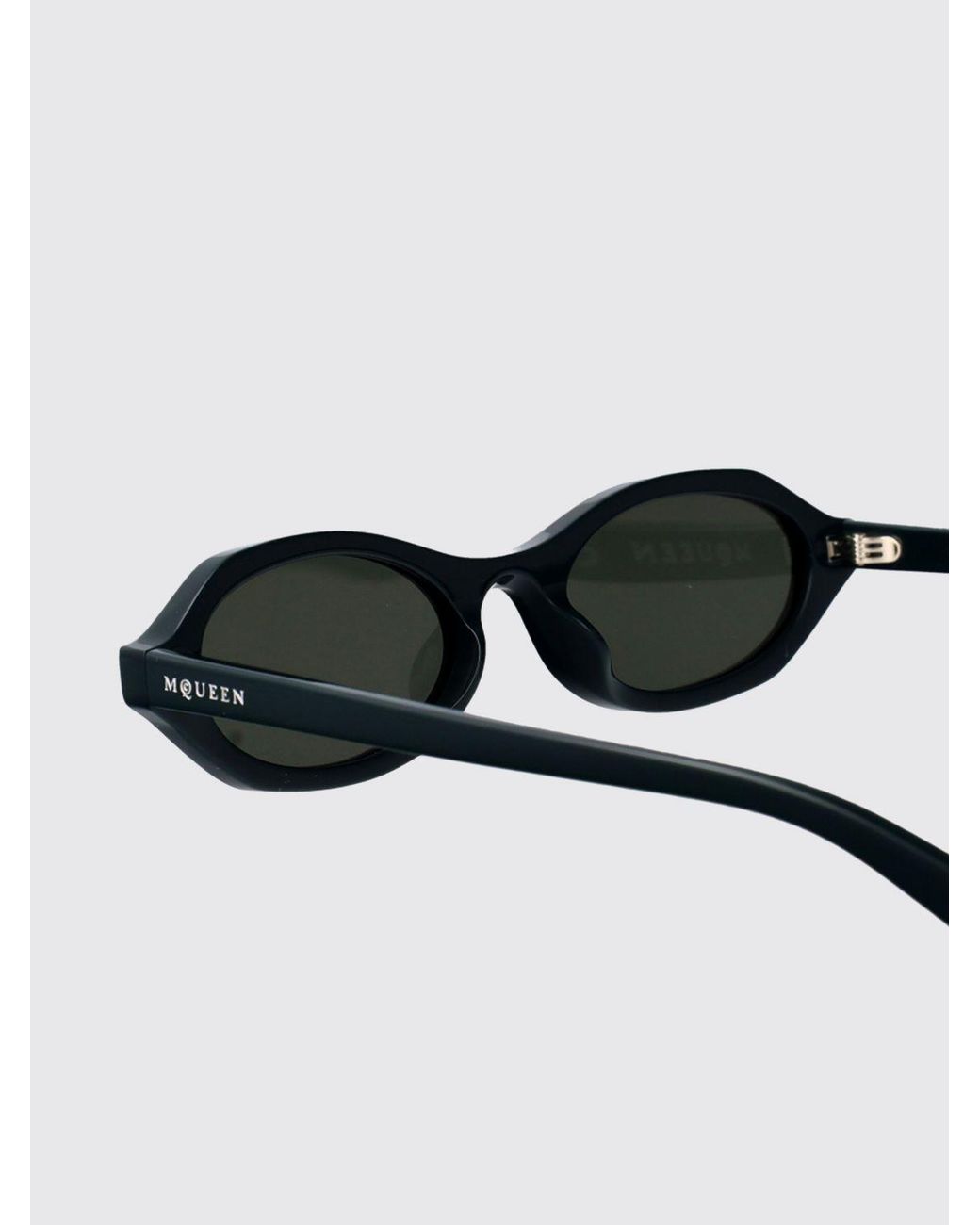 McQueen White Am0559S Acetate Sunglasses
