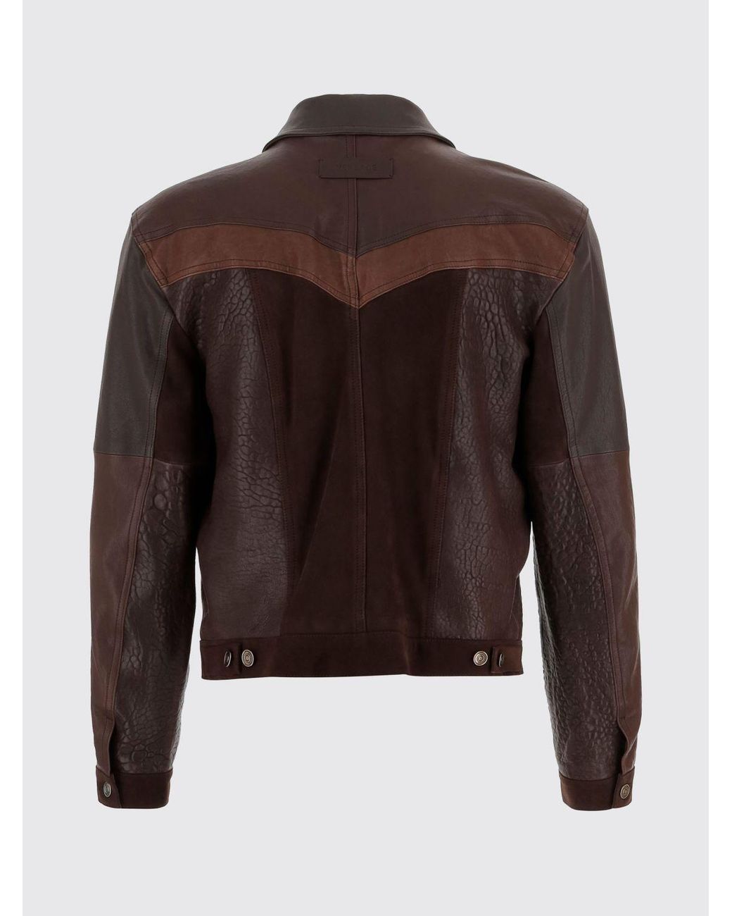 Versace Black Leather Jacket for men