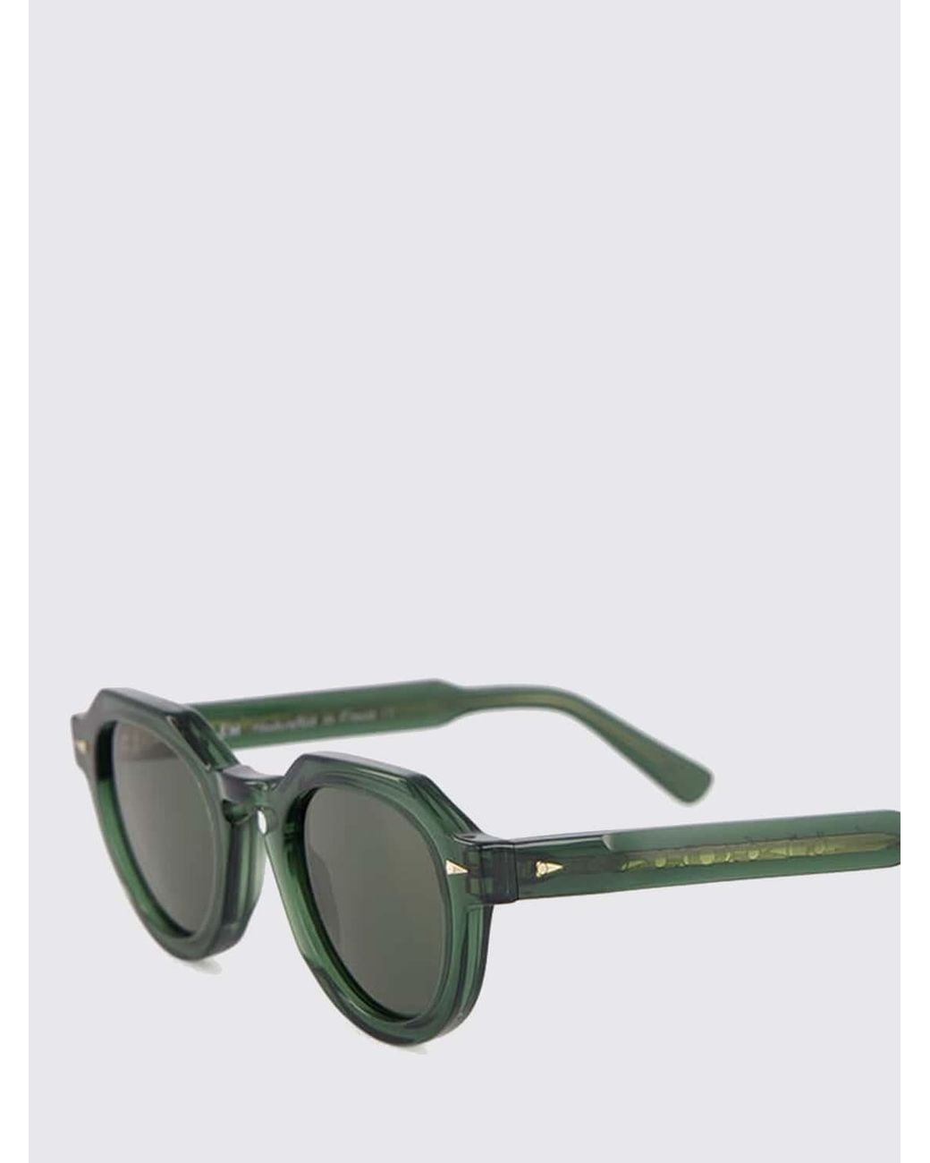 Ahlem Green Grenelle Rounded Acetate Sunglasses With Gradient Lenses