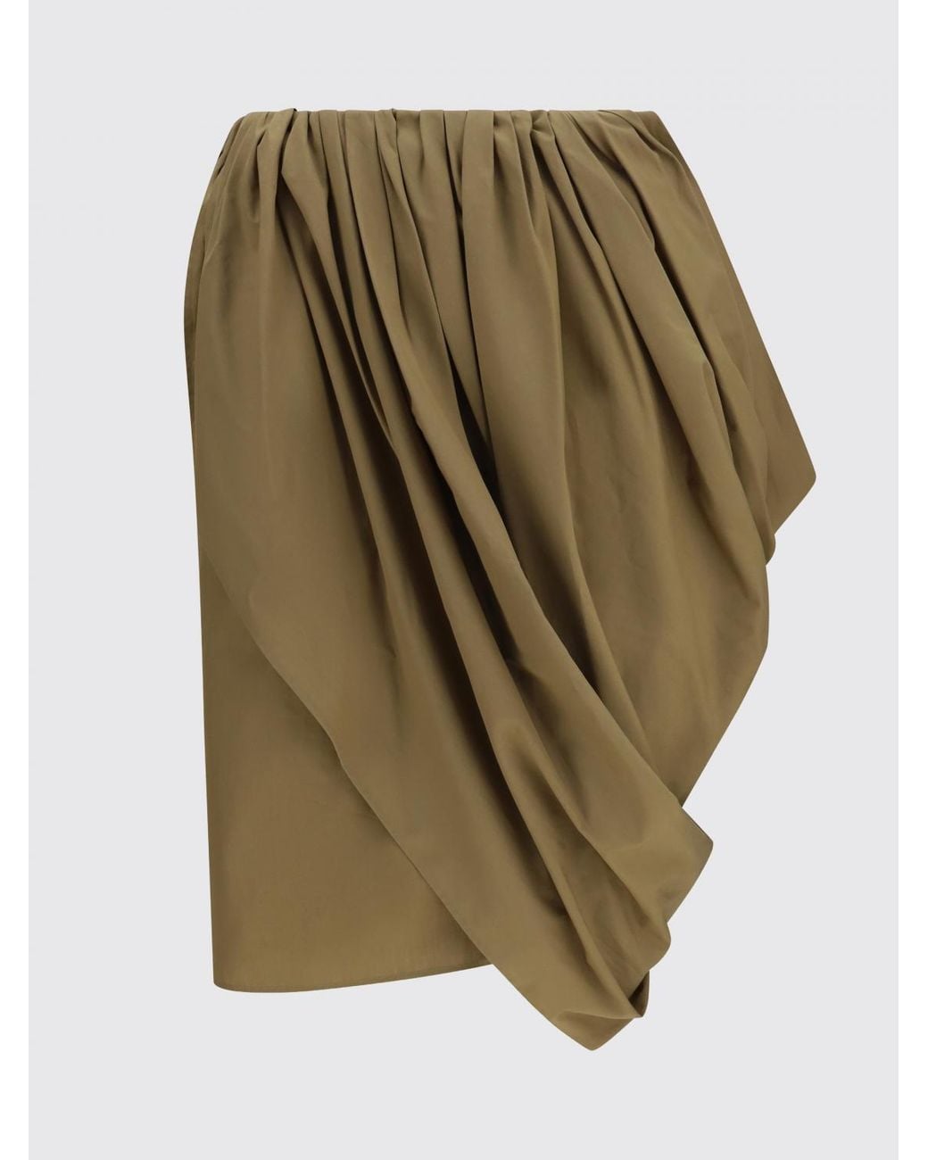 Chloé Green ChloÉ Draped Cotton Skirt