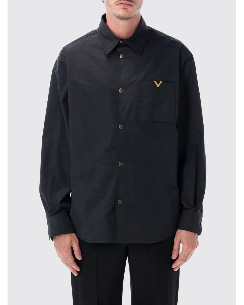 Valentino Blue Shirt Jacket for men