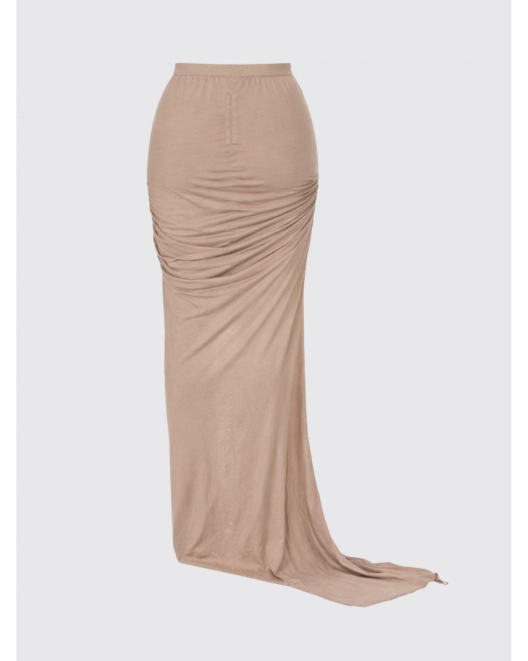 Rick Owens Natural Long Skirt
