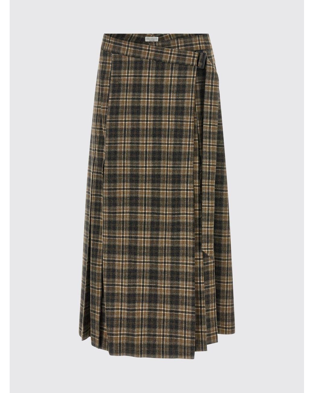 Brunello Cucinelli Green Skirt