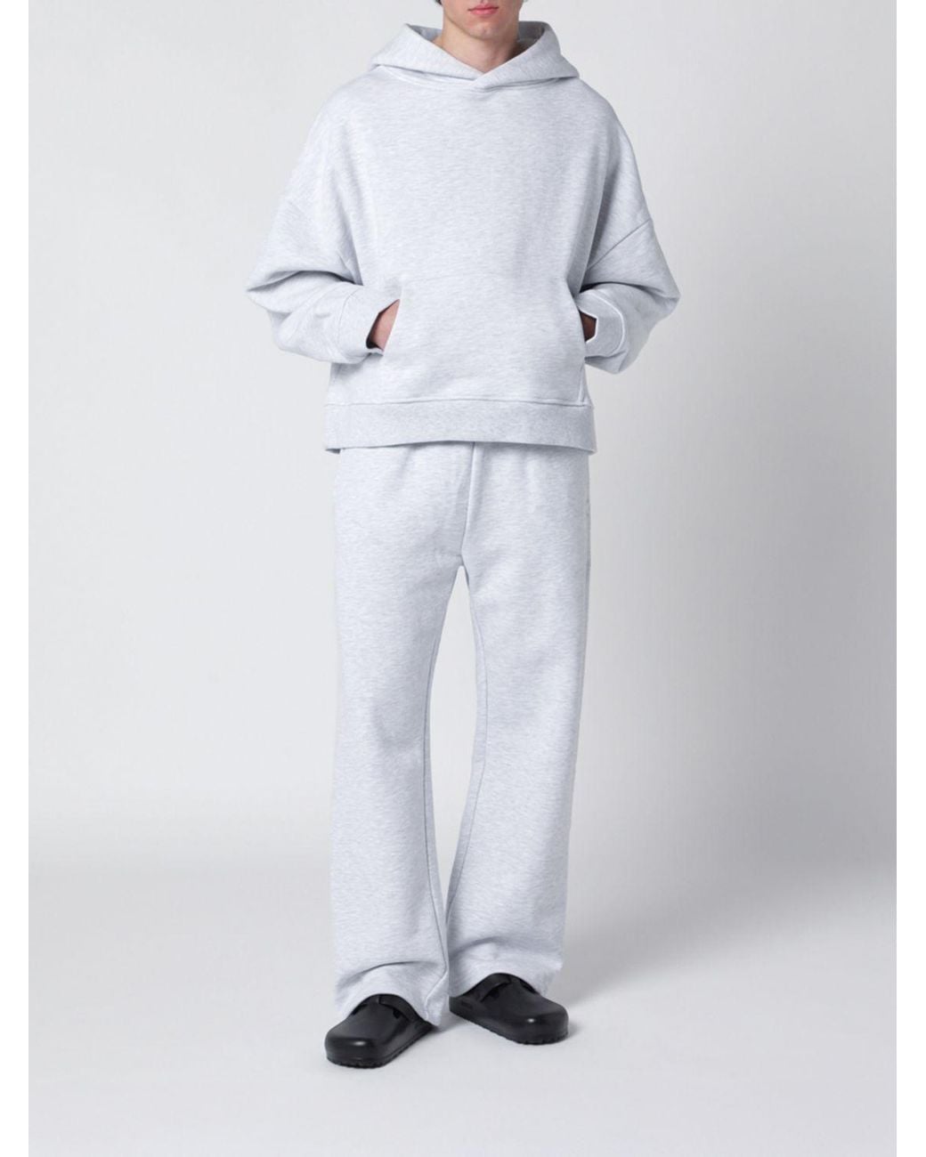 Entire studios White Cotton Jogging Pants for men