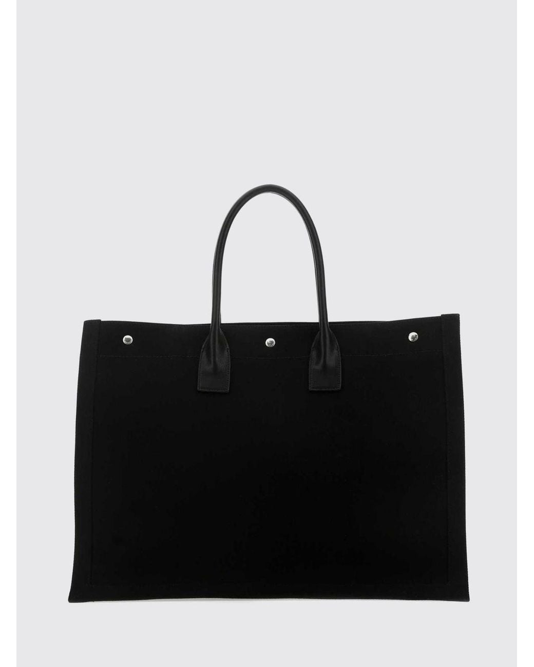 Saint Laurent Black Rive Gauche Tote Bag for men