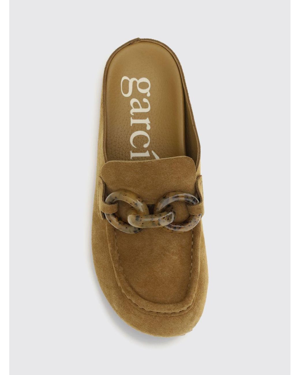 Pedro Garcia Brown Suede Mules With Notched Eva Sole