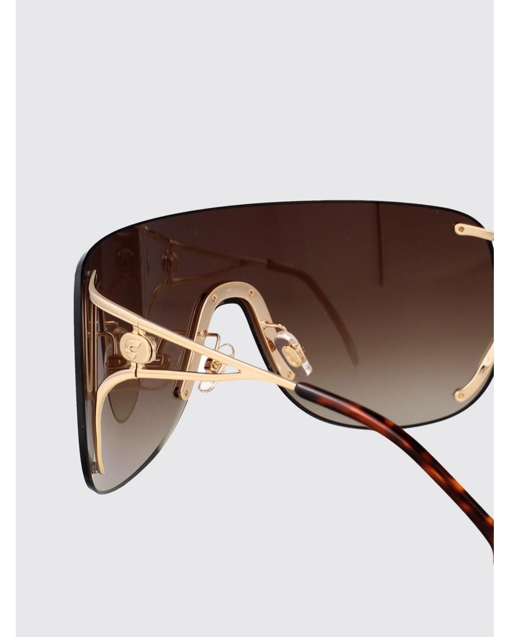 Carrera Brown Metal Aviator Sunglasses With Amber Lenses And Logo