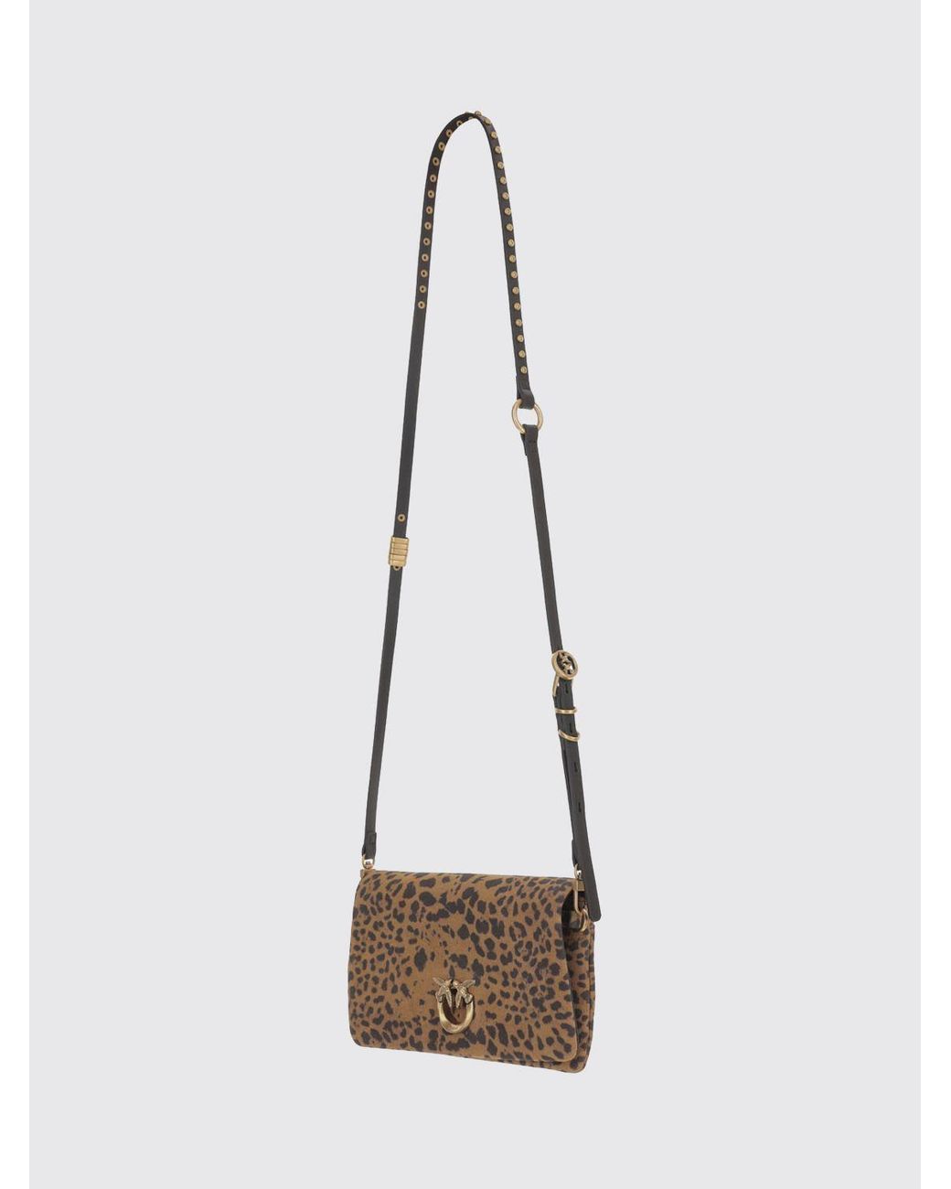 Pinko White Love One Slouchy Foldover Bag