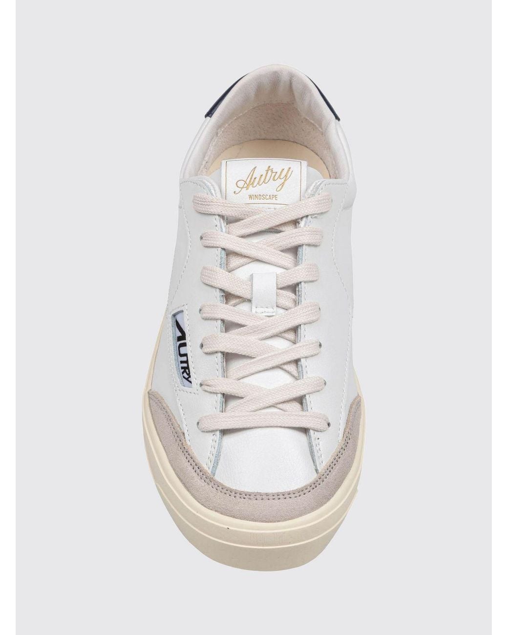 Autry White Windscape Bicolor Low-Top Sneakers for men