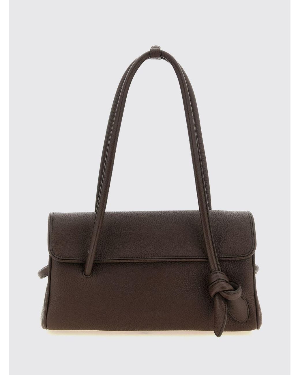 Jacquemus Brown Le Turismo Grained Calfskin Shoulder Bag With Logo