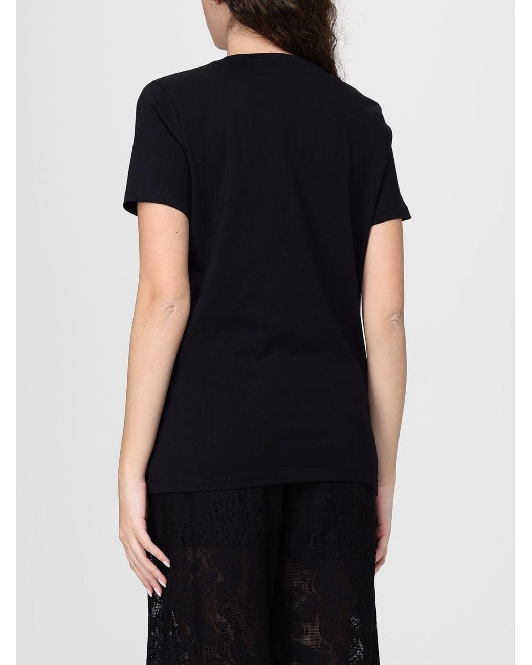 Elisabetta Franchi Black Jersey T-Shirt