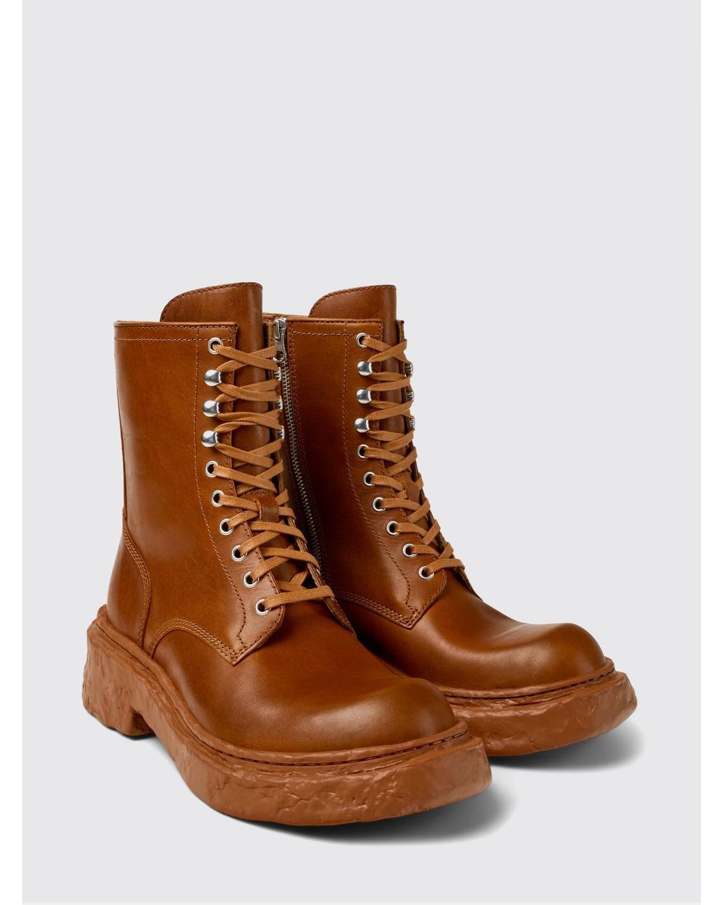 CAMPERLAB Brown Vamonos Leather Ankle Boots