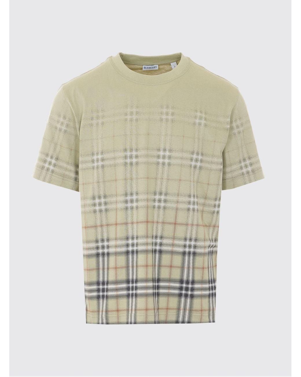 Burberry Green Crew Neck T-Shirt for men