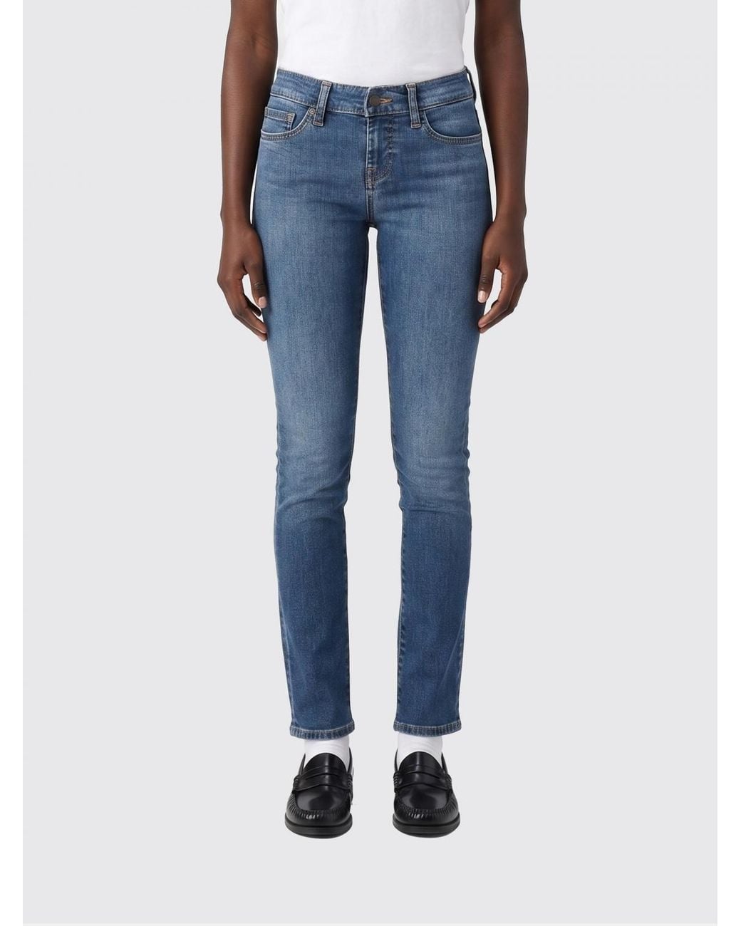 7 For All Mankind Blue Roxanne Slim Fit Denim Jeans