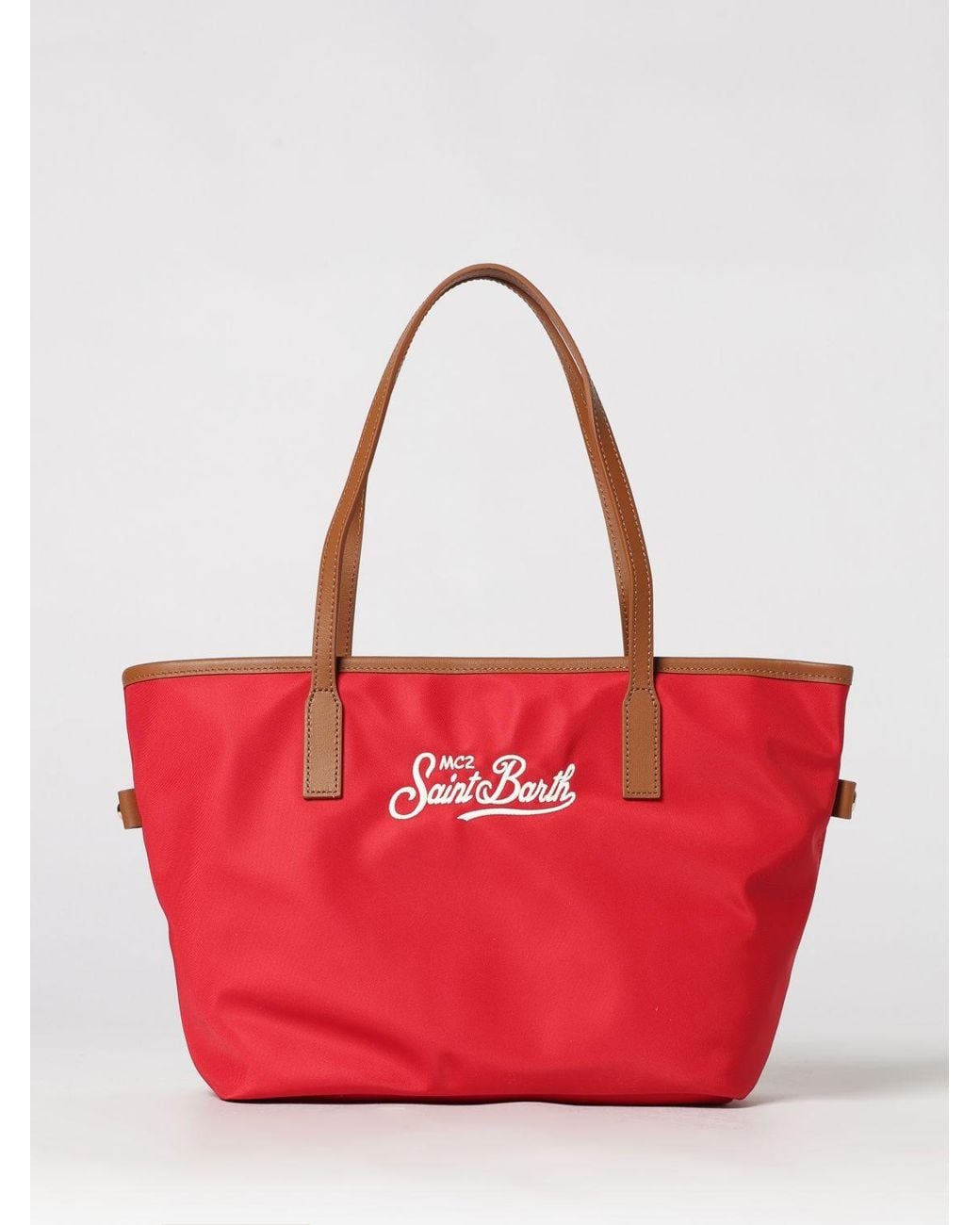 Mc2 Saint Barth Nylon Bag With Embroidered Logo