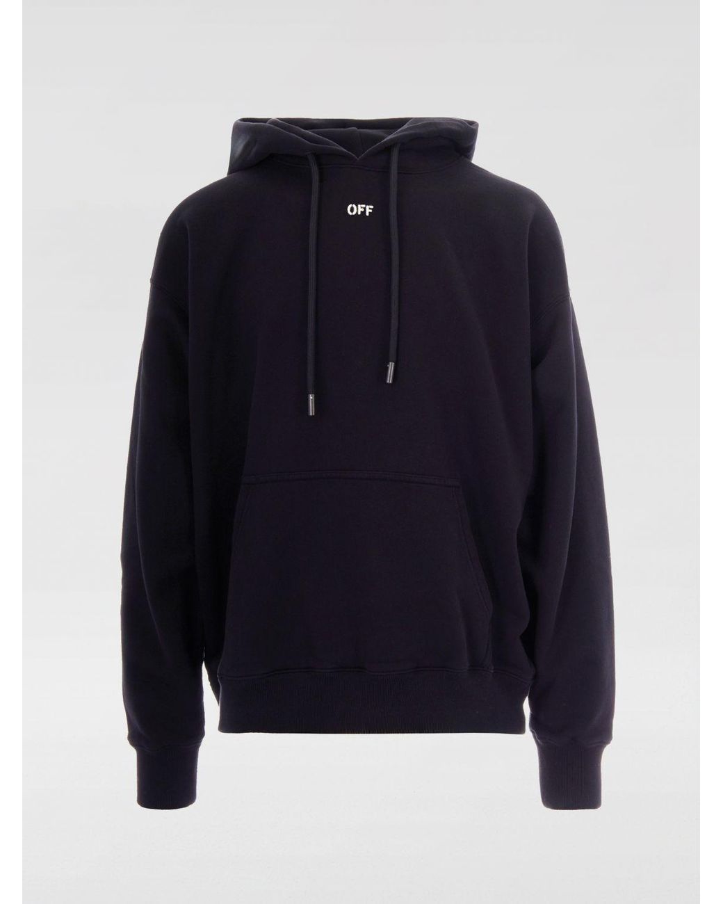Off-White c/o Virgil Abloh Blue Cotton Hoodie for men