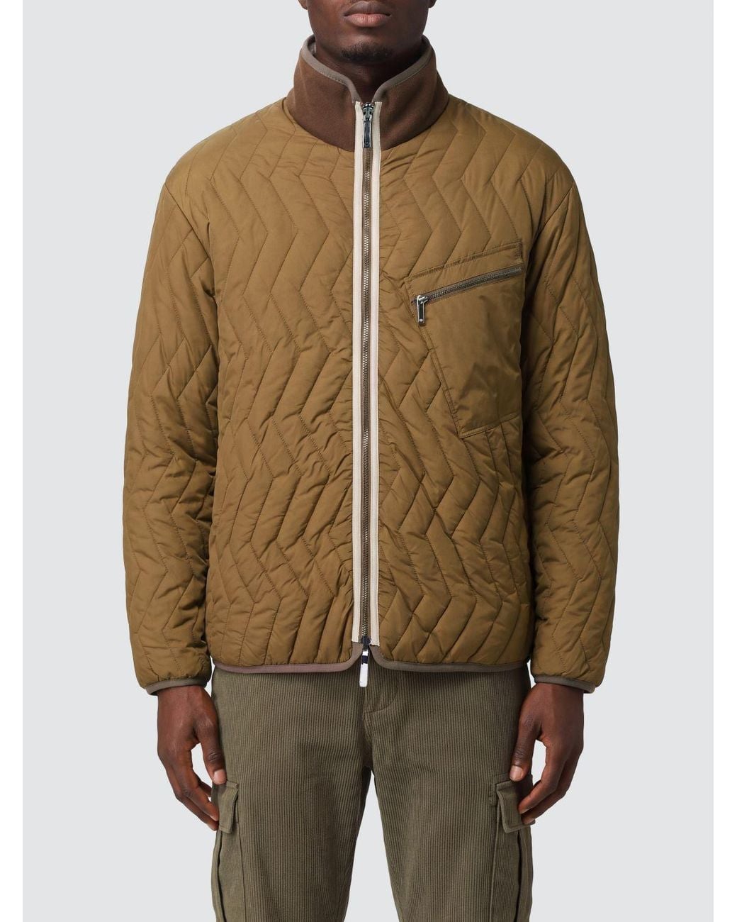 Emporio Armani Brown Reversible Puffer Jacket for men