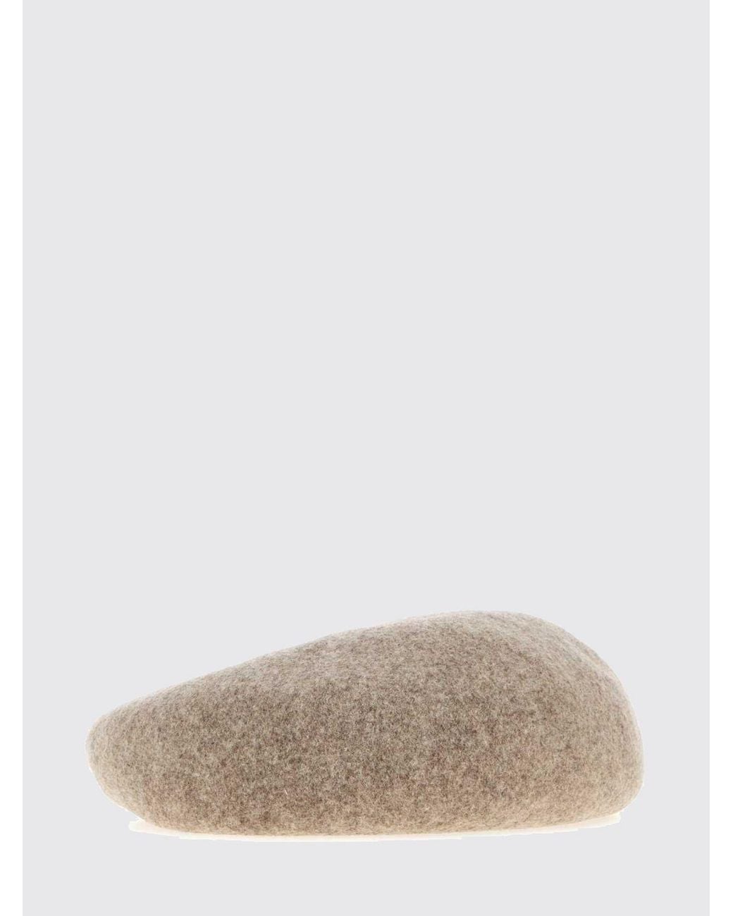 Vivienne Westwood Brown 100% Wool Beret With Embroidered Orb Logo