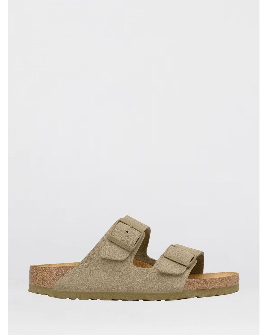 Birkenstock Natural Arizona Suede Sandals for men