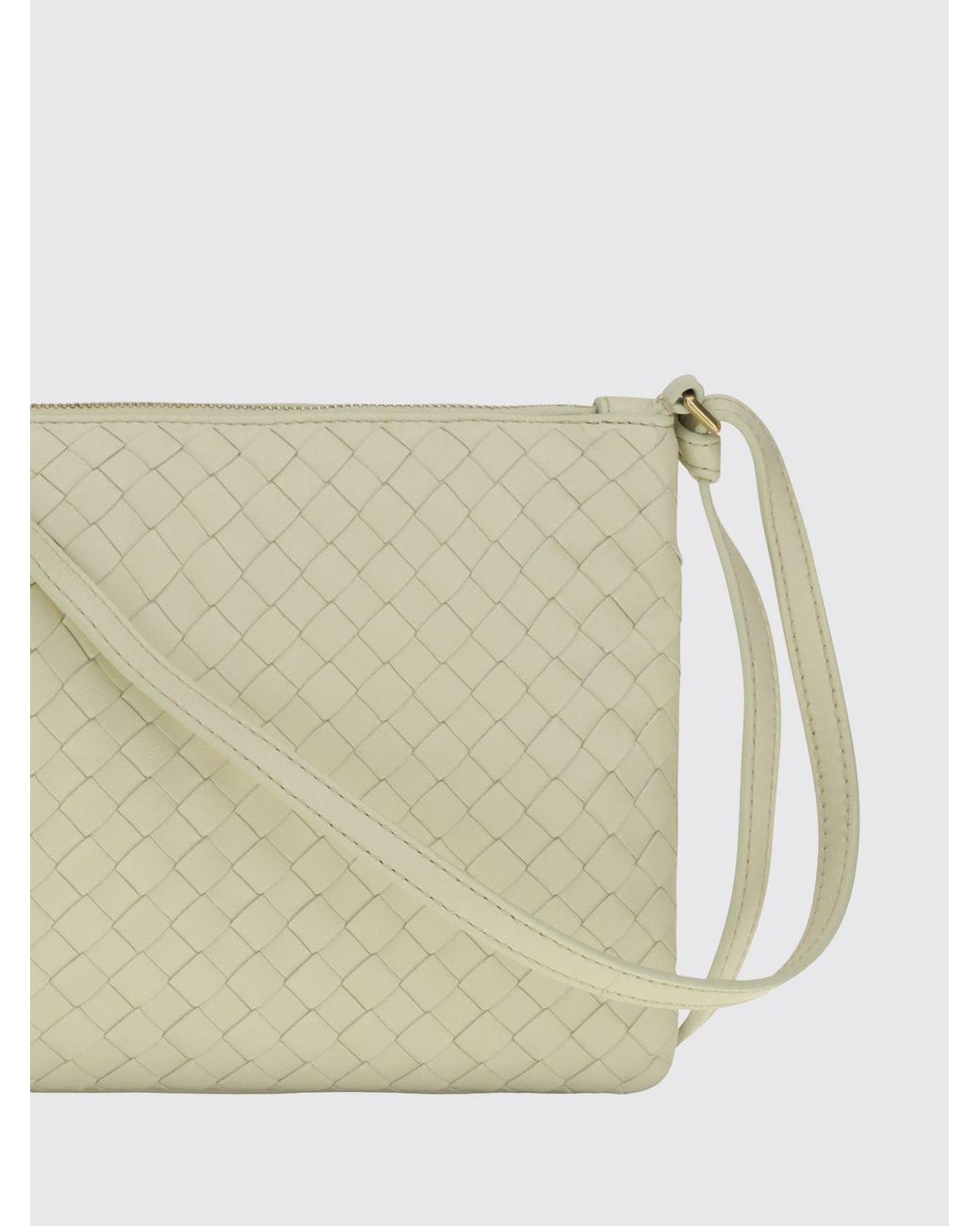 Bottega Veneta Natural Small Woven Nappa Crossbody Bag