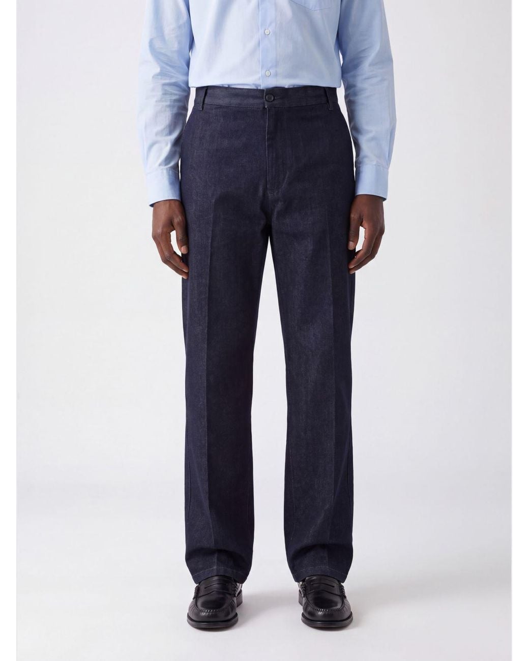 Briglia 1949 Blue Manhattan Straight-Leg Cotton Chino Trousers for men