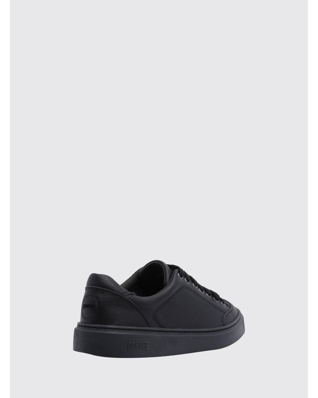 Camper Black Runner Calf Leather Low-Top Sneakers With Xl Extralight Sole for men