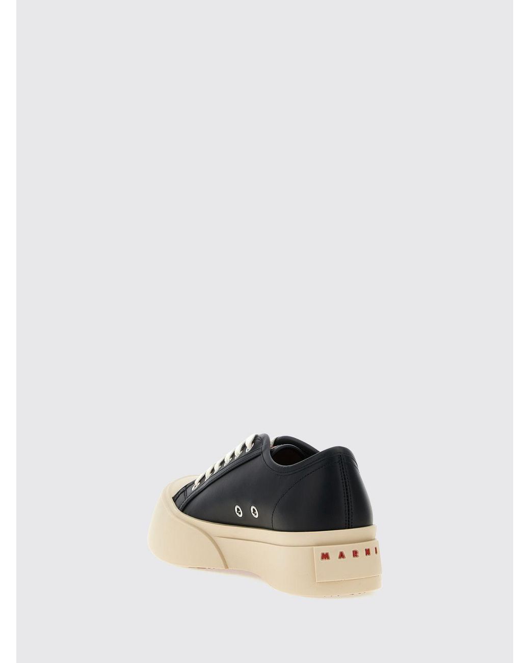 Marni Niedrige Pablo Sneakers Aus Kalbsleder Mit Plateausohle in White für Herren