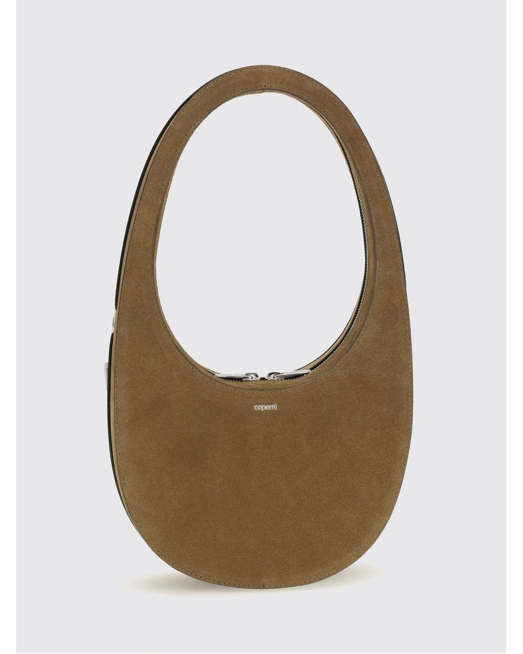 Coperni White Swipe Suede Bag