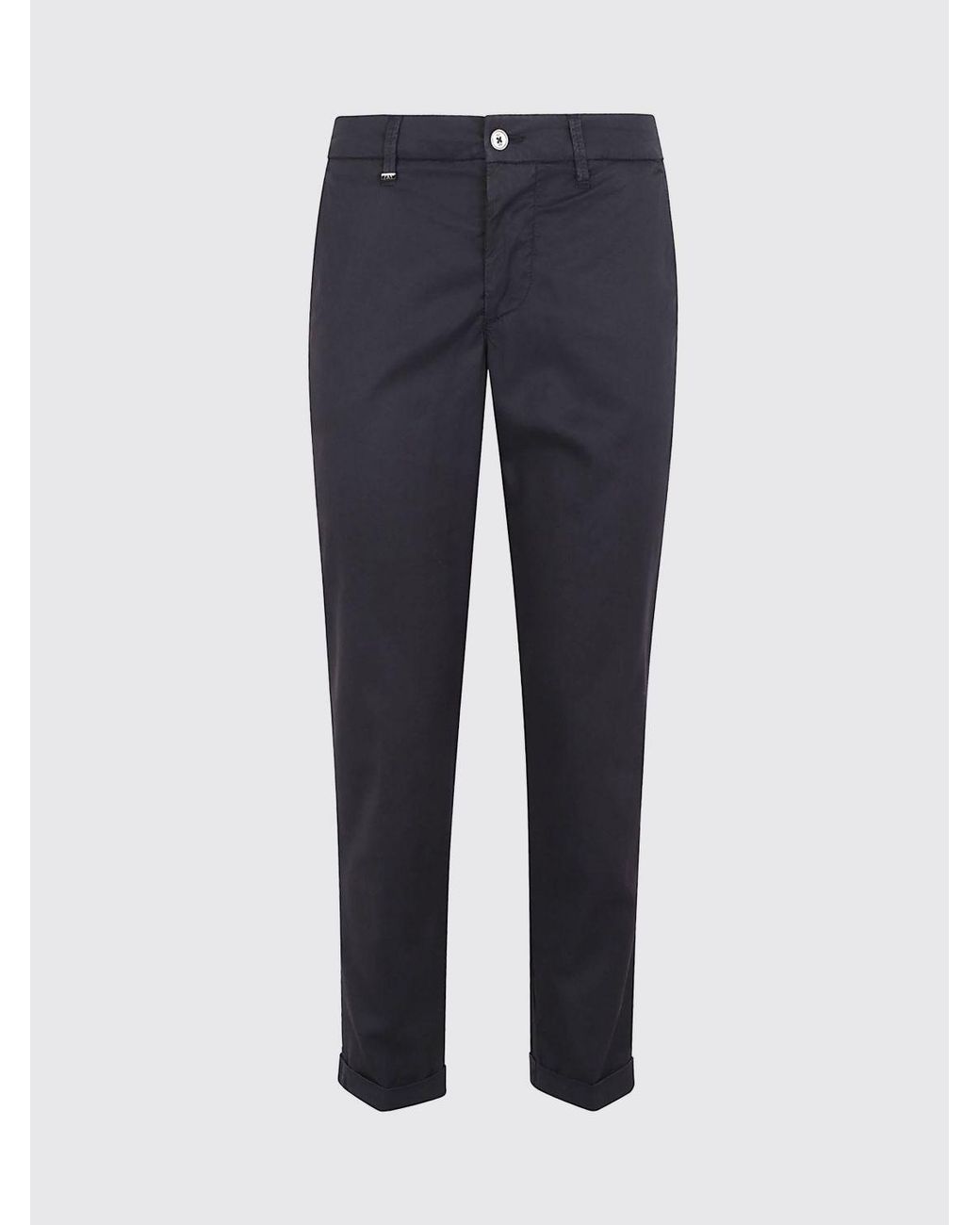 Fay Blue Cotton Chino Trousers