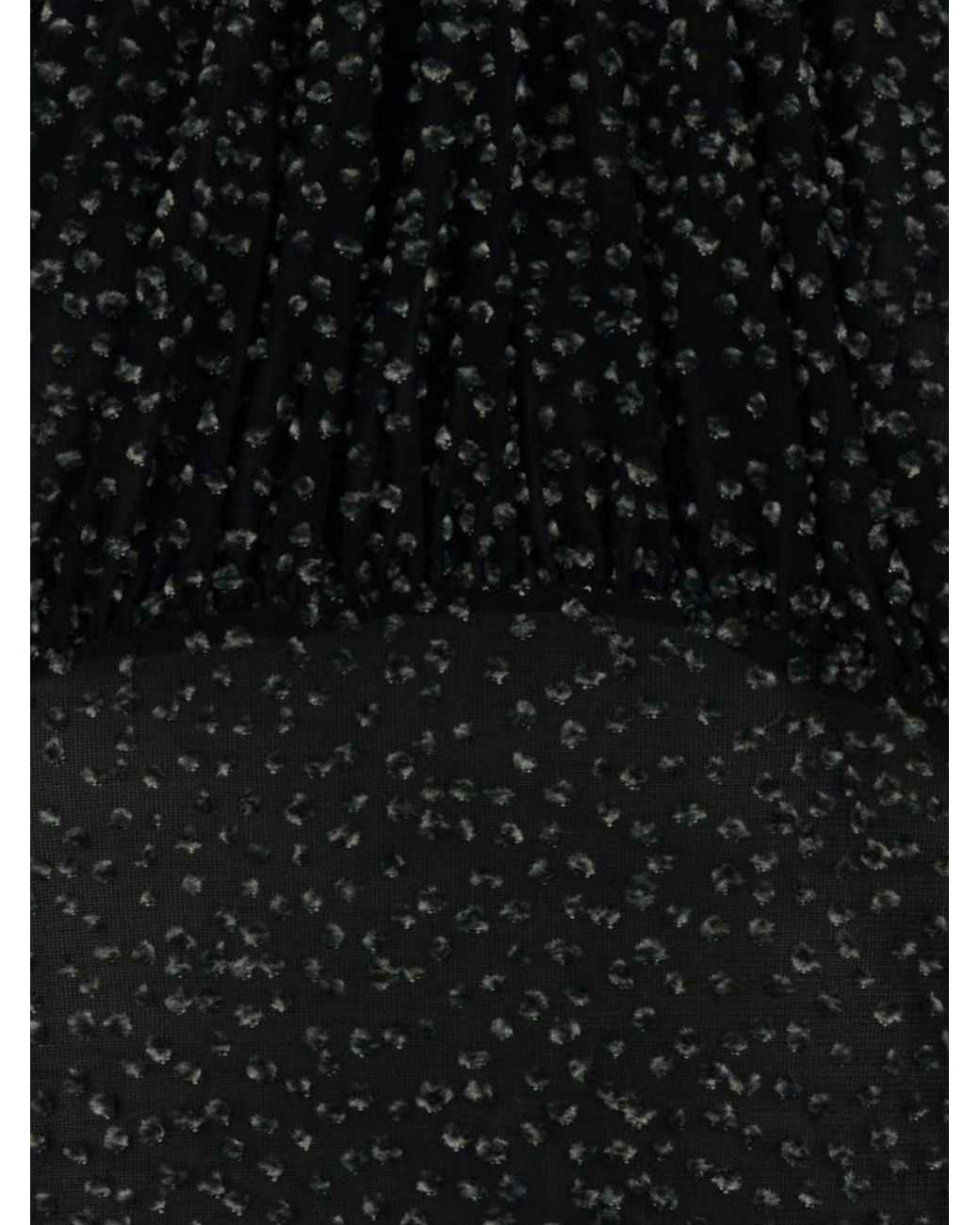 Rabanne Black Short-Sleeved Viscose-Blend Evening Top