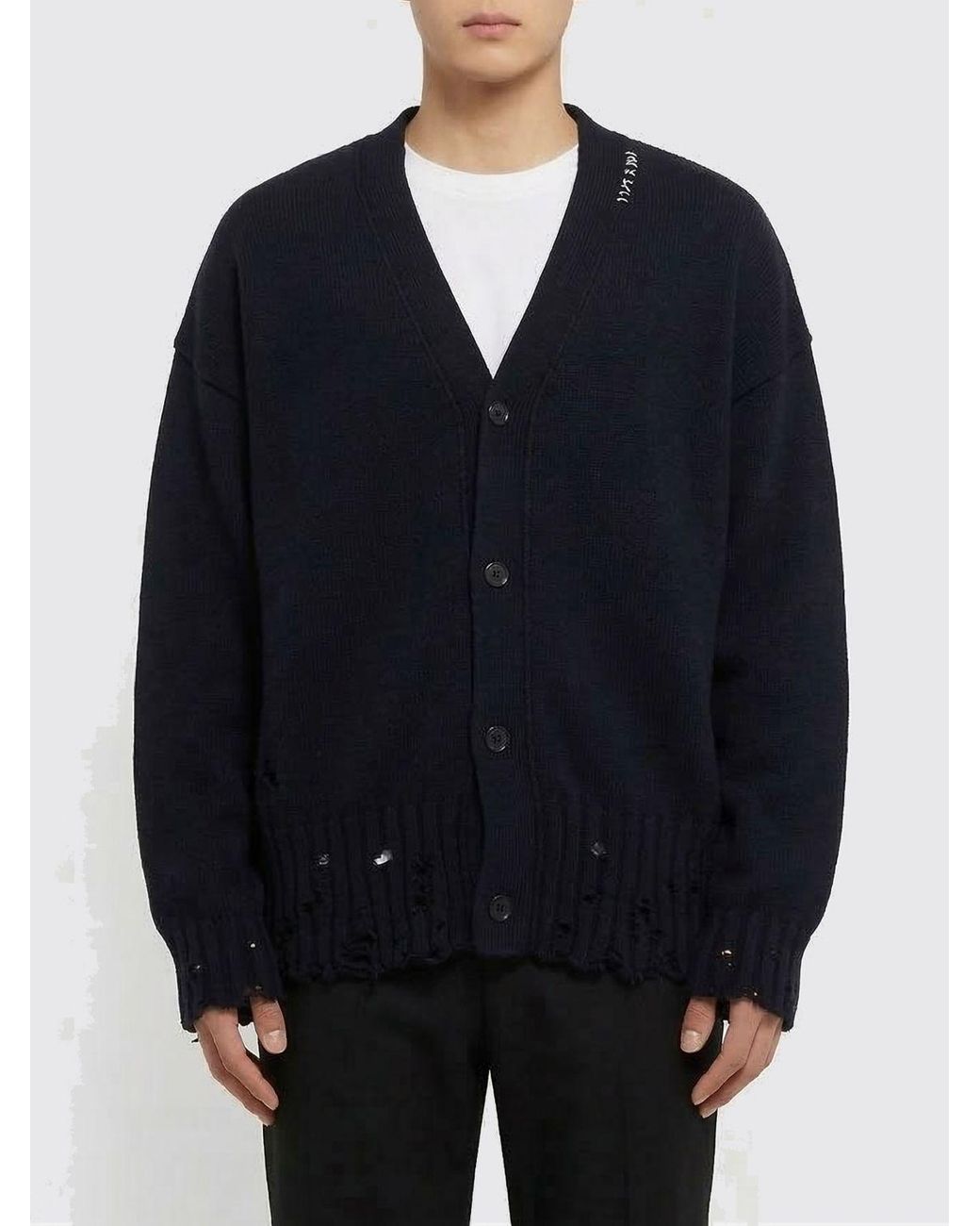 Cárdigan De Algodón Marni de hombre de color Blue