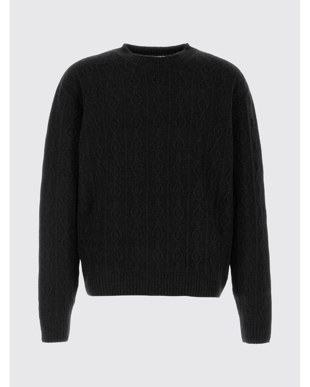 The Row Blue Crewneck Pure Cashmere Jumper With Ribbed Trims for men