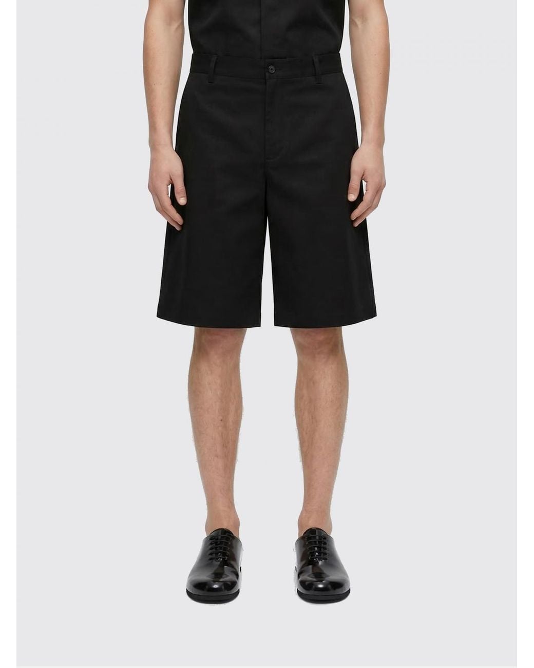 Jacquemus Black Virgin Wool Shorts for men
