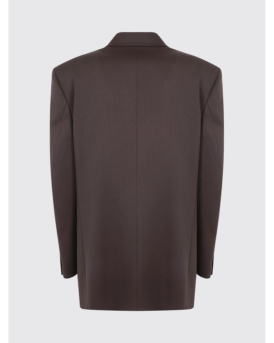 N°21 Gray Single-Breasted Cropped Wool-Blend Blazer With Peak Lapels