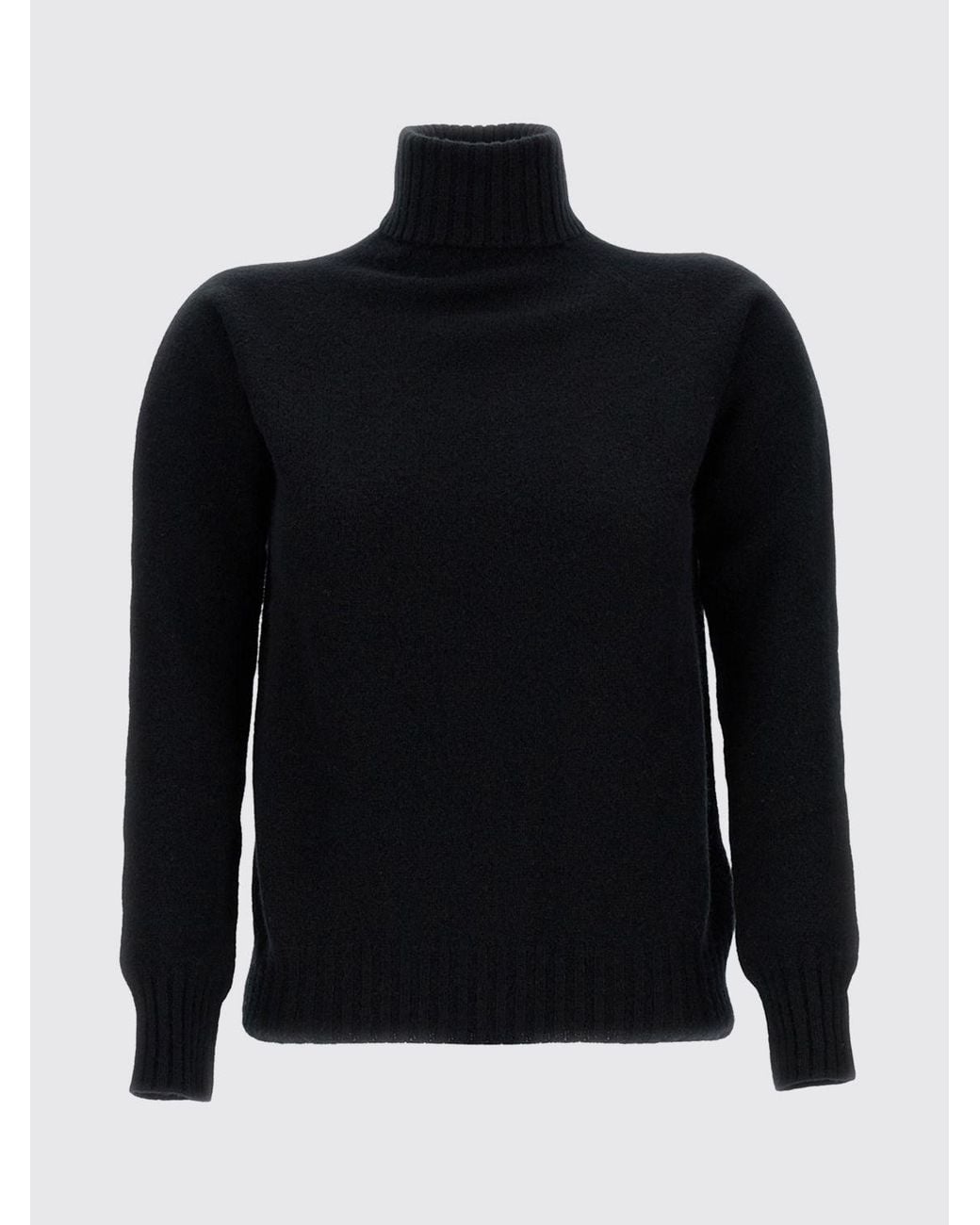 Drumohr Blue Lambswool Turtleneck Jumper With Dropped Shoulders