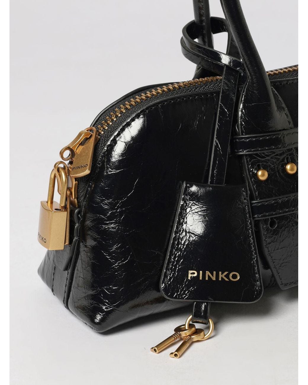 Pinko Black Escape Bag Horizontal Handbag