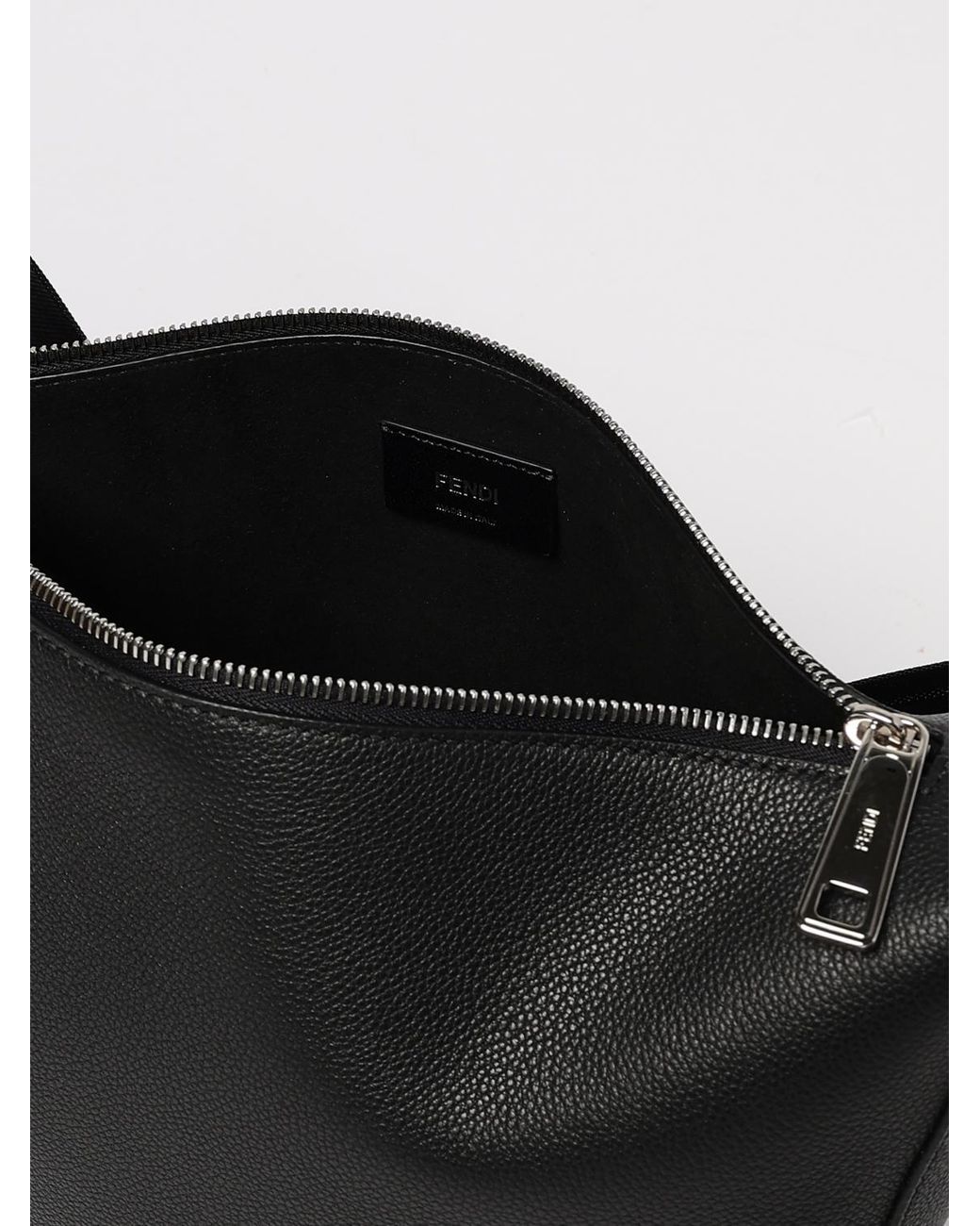 Borsa Melon Medium Squared Ff di Fendi in Black da Uomo