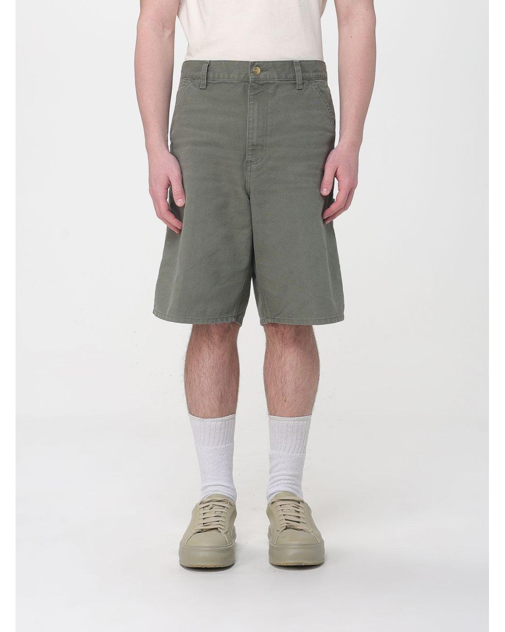 Carhartt Gray Organic Cotton Shorts for men