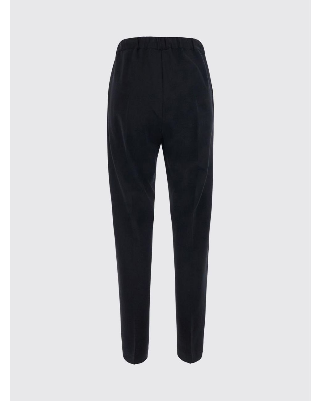 Semicouture Blue High-Waisted Drawstring Jersey Jogging Trousers