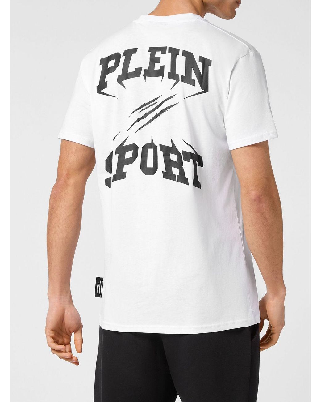Philipp Plein White Cotton Jersey T-Shirt With Crew Neck And Back Logo for men