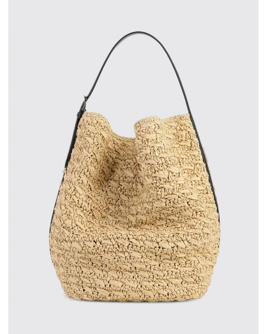 Totême Natural Crochet Raffia Bag