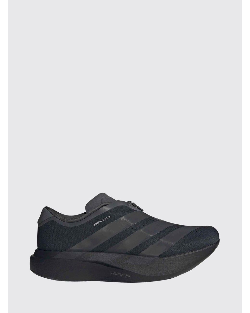 Adidas Originals White Adizero Evo Sl Zip Running Sneakers With Zip And Serrated Sole for men