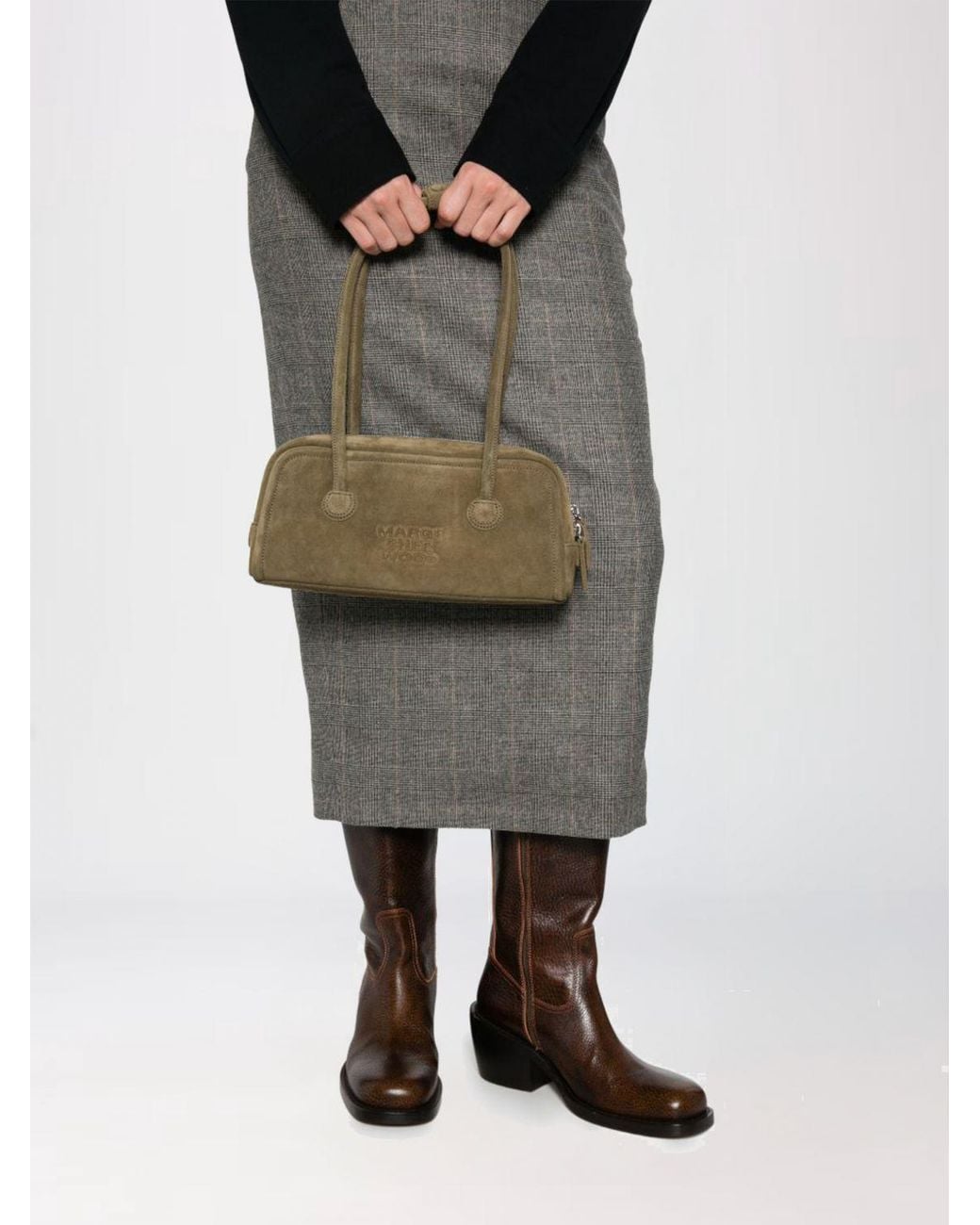 MARGE SHERWOOD Natural Boston Shoulder Bag