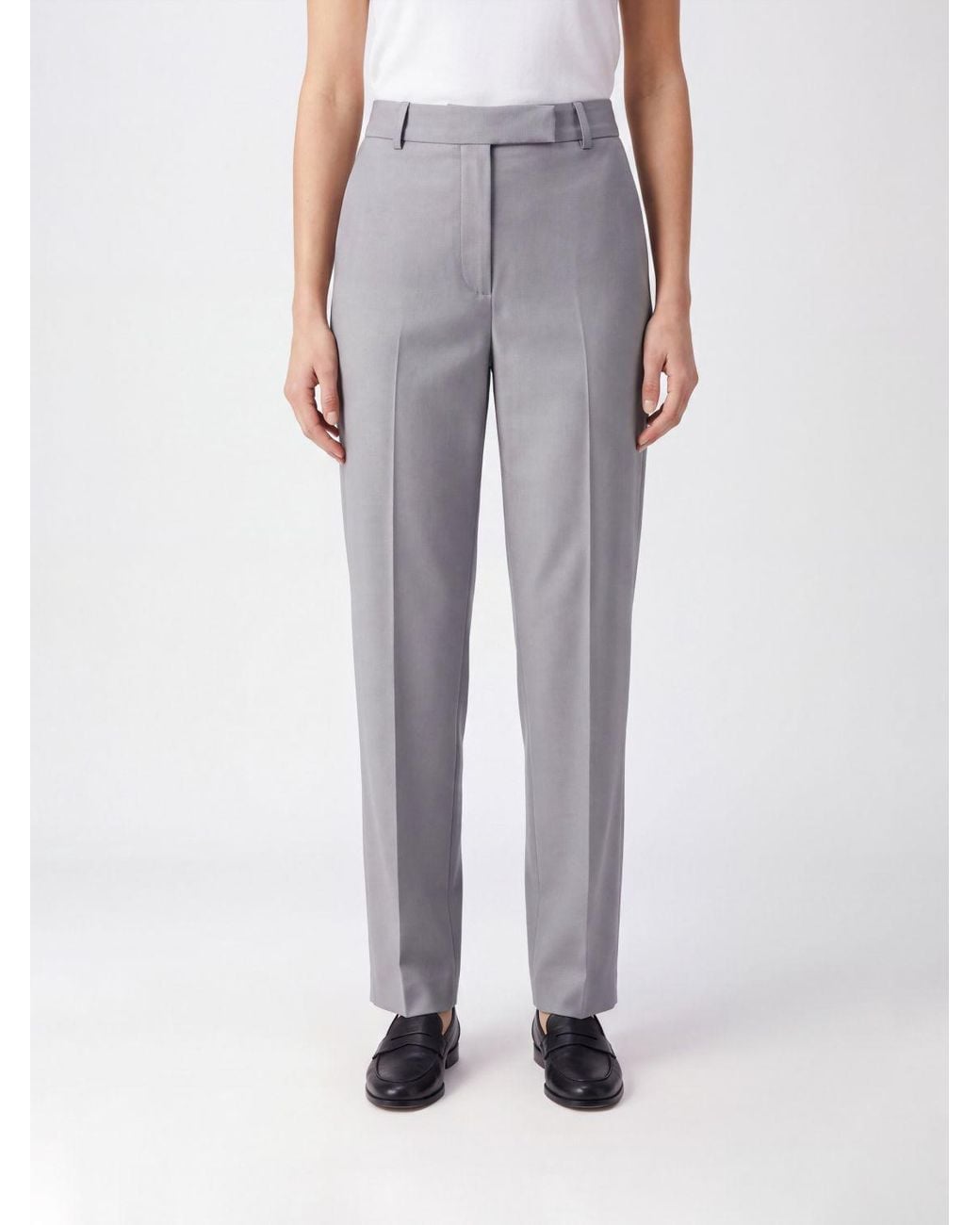 Rohe Brown High-Waisted Straight-Leg Trousers