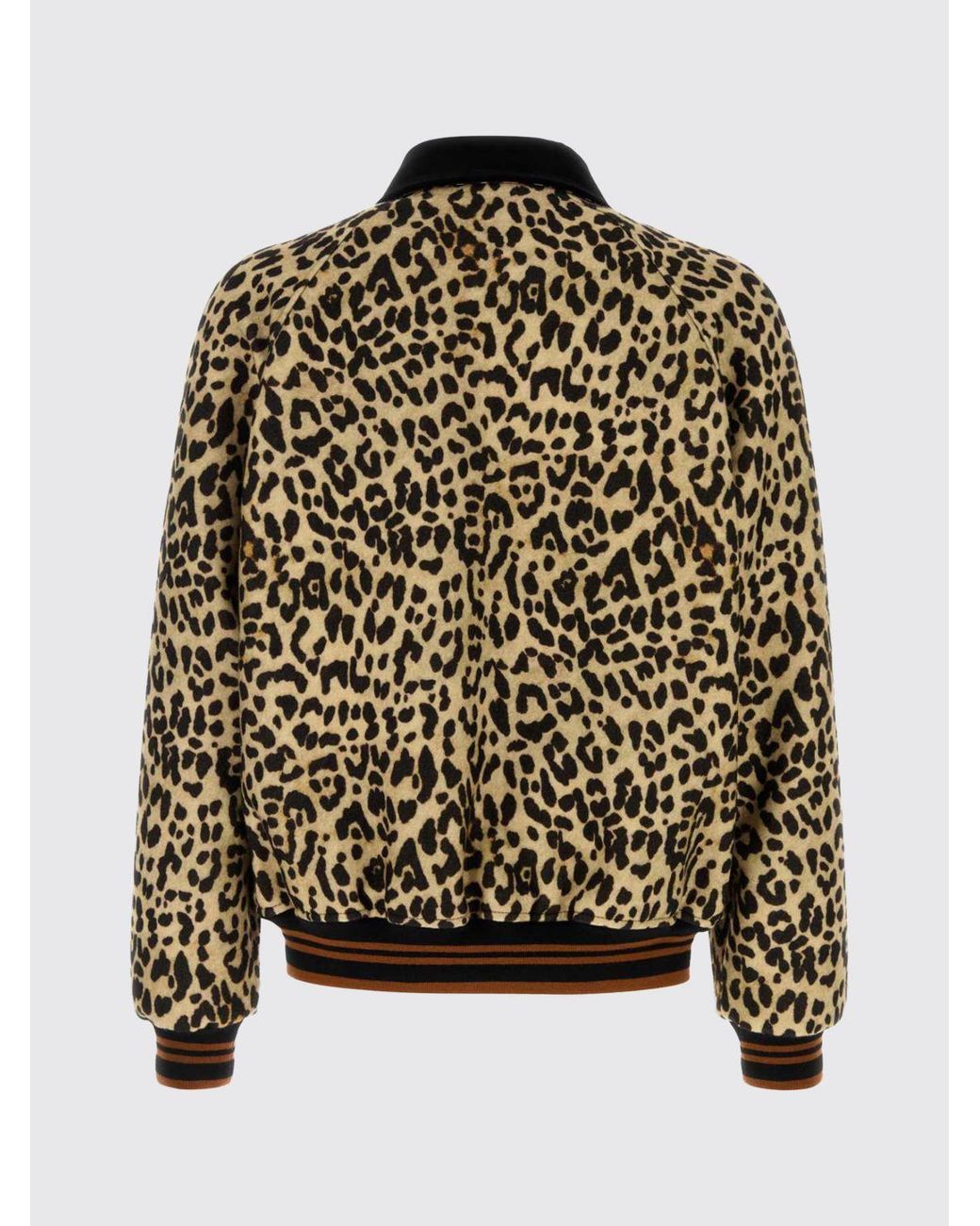 Valentino Multicolor Animal Print Wool Bomber Jacket for men