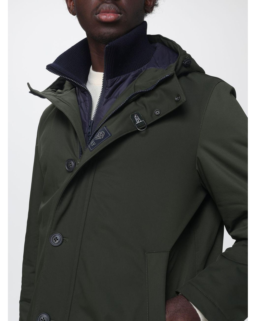 Fay Gray Waterproof Parka With Padded Hood And Iconic Toggles for men